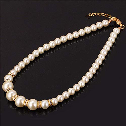 SANNIDHI Necklace Set for Women Stylish Pearl Bracelet with Pearl Earrings & Pearl Mala Necklace Jewellery Set for Women & Girl Gift, White - 3 Combo Pack SANNIDHI Necklace Set for Women Stylish Pearl Bracelet with Pearl Earrings & Pearl Mala Necklace Jewellery Set for Women & Girl Gift, White - 3 Combo Pack